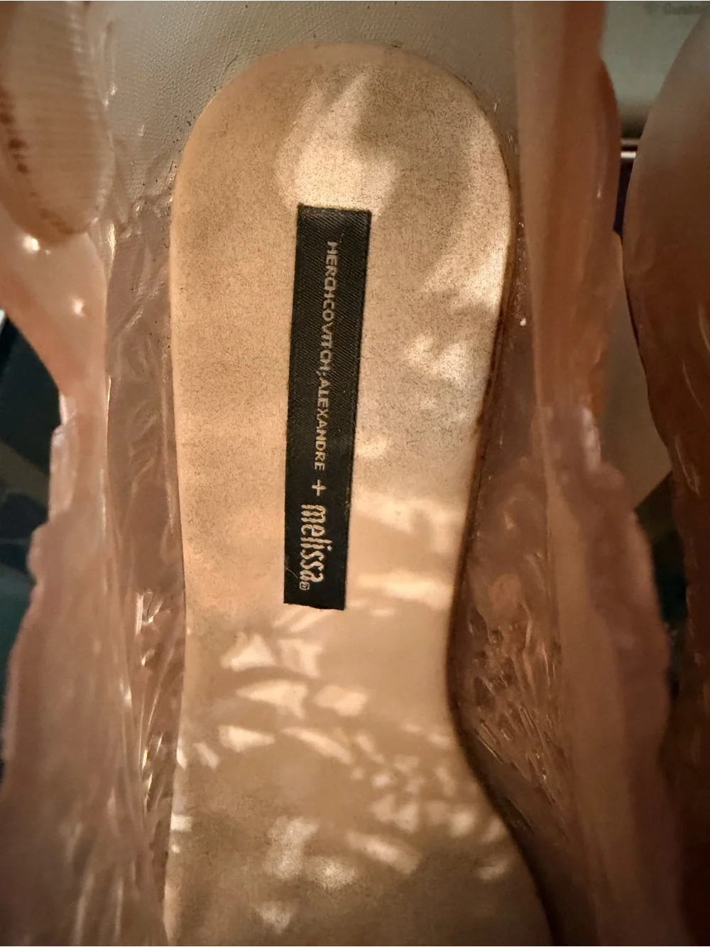 Melissa x Viktor & Rolf Lady Emme Blossom Pink Floral Heels Size 6 Rare